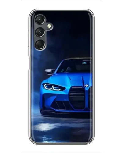 Чехол для Samsung Galaxy A25 (A256) с картинкой «Голубая BMW M4»