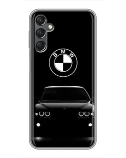 Чехол для Samsung Galaxy A25 (A256) с картинкой «BMW — взгляд из темноты»