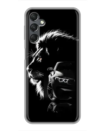Чехол для Samsung Galaxy A25 (A256) с картинкой «BMW и лев»