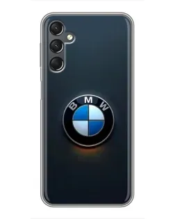 Чехол для Samsung Galaxy A25 (A256) с картинкой «Логотип BMW — минимализм»