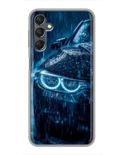 Чехол для Samsung Galaxy A25 (A256) с картинкой «BMW под дождем»
