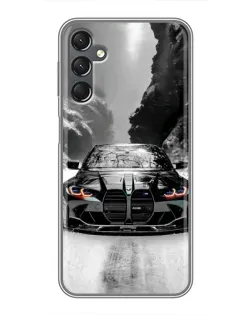 Чехол для Samsung Galaxy A25 (A256) с картинкой «BMW — акварельный дрифт»