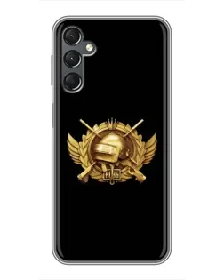Чехол для Samsung Galaxy A25 (A256) с картинкой «PUBG — оранжевый градиент»