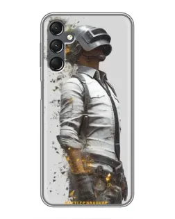 Чехол для Samsung Galaxy A25 (A256) с картинкой «PUBG — боец в пыли»