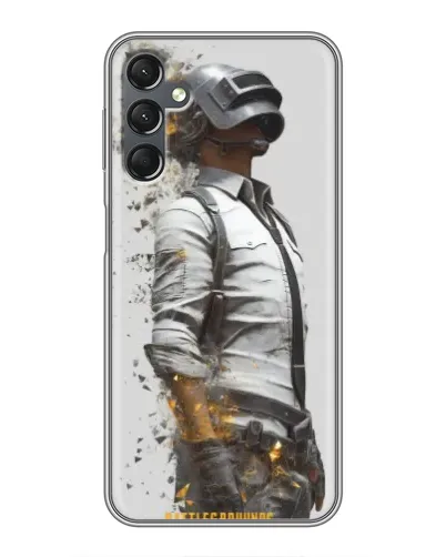 Чехол для Samsung Galaxy A25 (A256) с картинкой «PUBG — боец в пыли»