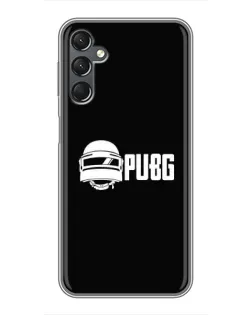 Чехол для Samsung Galaxy A25 (A256) с картинкой «PUBG — классический лого»
