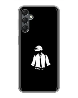 Чехол для Samsung Galaxy A25 (A256) с картинкой «PUBG — белый шлем»