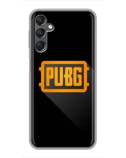 Чехол для Samsung Galaxy A25 (A256) с картинкой «PUBG — рамка лого»
