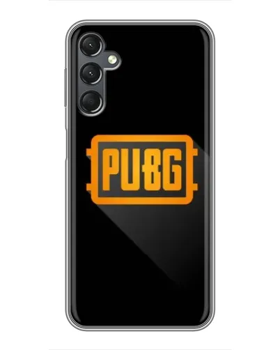 Чехол для Samsung Galaxy A25 (A256) с картинкой «PUBG — рамка лого»