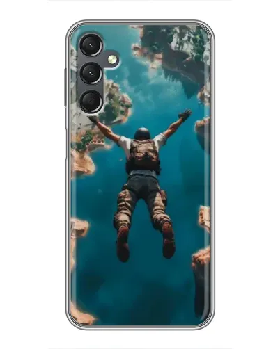Чехол для Samsung Galaxy A25 (A256) с картинкой «PUBG — свободное падение»