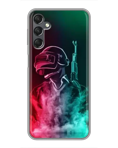 Чехол для Samsung Galaxy A25 (A256) с картинкой «PUBG — огненный воин»