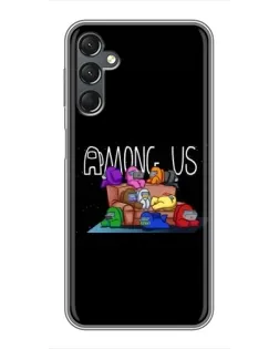 Чехол для Samsung Galaxy A25 (A256) с картинкой «Логотип Among Us» Чехол для Samsung Galaxy A25 (A256) с картинкой «Логотип Among Us»
