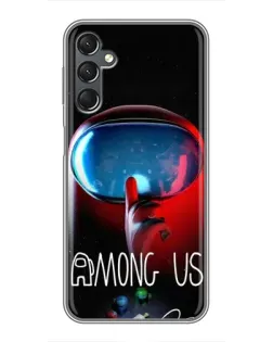 Чехол для Samsung Galaxy A25 (A256) с картинкой «Красный импостер — макро» Чехол для Samsung Galaxy A25 (A256) с картинкой «Красный импостер — макро»