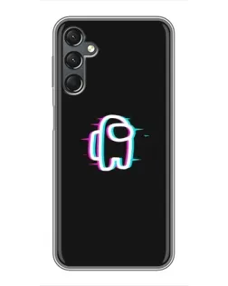 Чехол для Samsung Galaxy A25 (A256) с картинкой «Among Us неон»