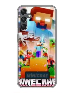 Чехол для Samsung Galaxy A25 (A256) с картинкой «Minecraft герои игры» Чехол для Samsung Galaxy A25 (A256) с картинкой «Minecraft герои игры»