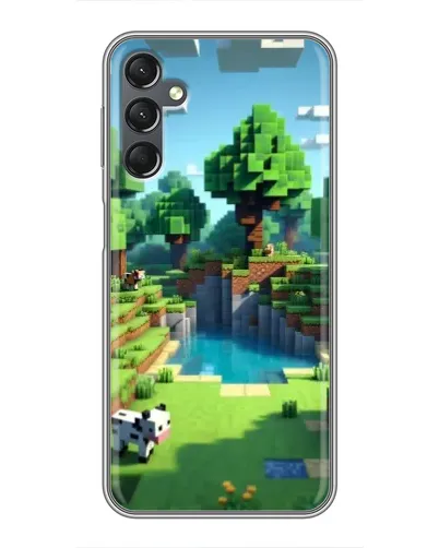 Чехол для Samsung Galaxy A25 (A256) с картинкой «Minecraft летний день»