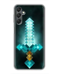 Чехол для Samsung Galaxy A25 (A256) с картинкой «Алмазный меч неон»