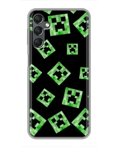 Чехол для Samsung Galaxy A25 (A256) с картинкой «Паттерн с криперами»