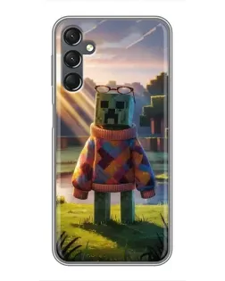 Чехол для Samsung Galaxy A25 (A256) с картинкой «Крипер в свитере»