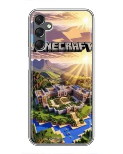 Чехол для Samsung Galaxy A25 (A256) с картинкой «Minecraft панорама»