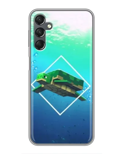 Чехол для Samsung Galaxy A25 (A256) с картинкой «Черепаха Minecraft»