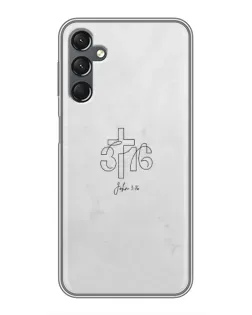 Чехол для Samsung Galaxy A25 (A256) с картинкой «Иоанна 3:16 Крест» Чехол для Samsung Galaxy A25 (A256) с картинкой «Иоанна 3:16 Крест»