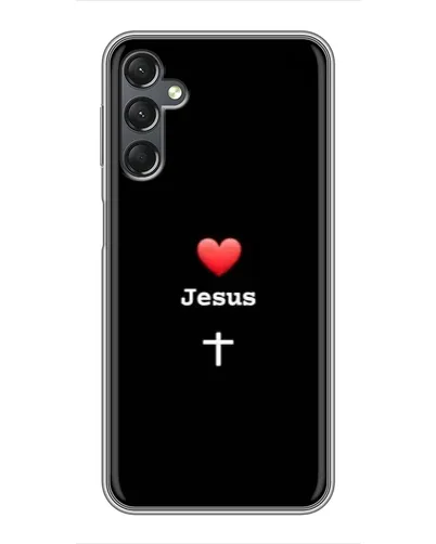 Чехол для Samsung Galaxy A25 (A256) с картинкой «Сердце - Jesus» Чехол для Samsung Galaxy A25 (A256) с картинкой «Сердце - Jesus»