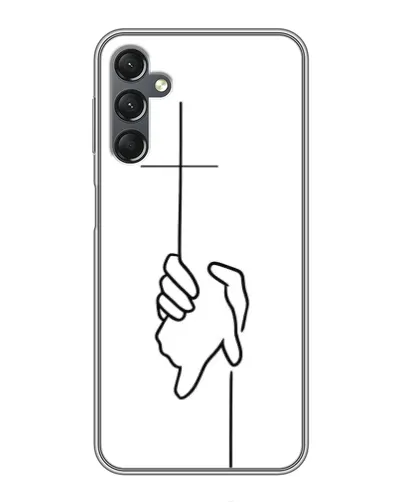 Чехол для Samsung Galaxy A25 (A256) с картинкой «Рука держит» Чехол для Samsung Galaxy A25 (A256) с картинкой «Рука держит»