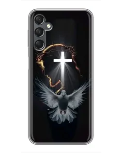 Чехол для Samsung Galaxy A25 (A256) с картинкой «Голубь и Свет» Чехол для Samsung Galaxy A25 (A256) с картинкой «Голубь и Свет»