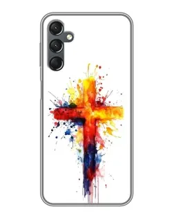 Чехол для Samsung Galaxy A25 (A256) с картинкой «Акварельный крест» Чехол для Samsung Galaxy A25 (A256) с картинкой «Акварельный крест»