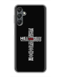 Чехол для Samsung Galaxy A25 (A256) с картинкой «Текстовый крест» Чехол для Samsung Galaxy A25 (A256) с картинкой «Текстовый крест»