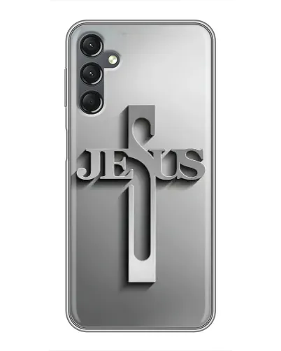 Чехол для Samsung Galaxy A25 (A256) с картинкой «Металлический крест Jesus» Чехол для Samsung Galaxy A25 (A256) с картинкой «Металлический крест Jesus»
