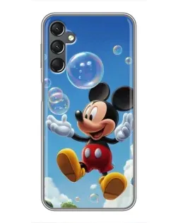 Чехол для Samsung Galaxy A25 (A256) с картинкой «Mickey и мыльные пузыри»