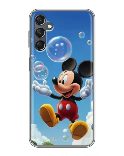 Чехол для Samsung Galaxy A25 (A256) с картинкой «Mickey и мыльные пузыри»