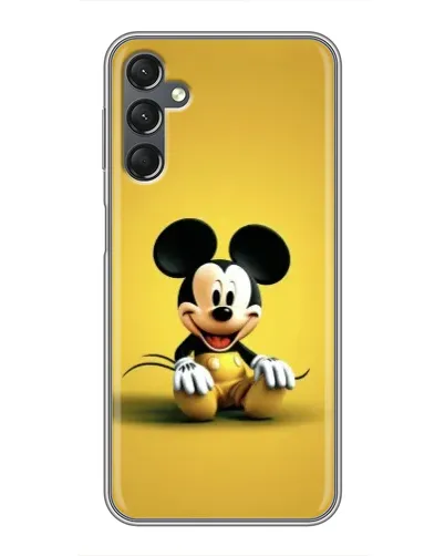Чехол для Samsung Galaxy A25 (A256) с картинкой «Микки на желтом»