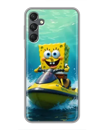 Чехол для Samsung Galaxy A25 (A256) с картинкой «Спанч Боб на гидроцикле» Чехол для Samsung Galaxy A25 (A256) с картинкой «Спанч Боб на гидроцикле»