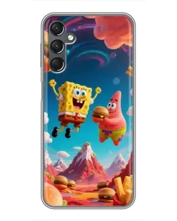 Чохол для Samsung Galaxy A25 (A256) з картинкою «Космічний фастфуд»