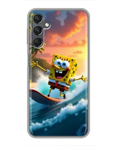 Чехол для Samsung Galaxy A25 (A256) с картинкой «Губка Боб серфингист» Чехол для Samsung Galaxy A25 (A256) с картинкой «Губка Боб серфингист»