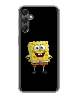 Чехол для Samsung Galaxy A25 (A256) с картинкой «Классический Губка Боб»