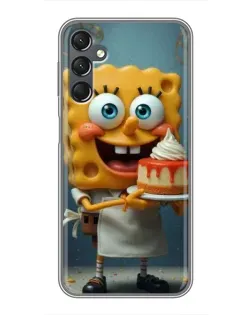 Чехол для Samsung Galaxy A25 (A256) с картинкой «Повар Спанч Боб»