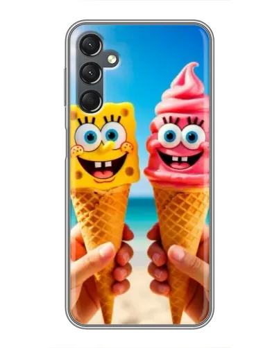 Чехол для Samsung Galaxy A25 (A256) с картинкой «Спанч Боб мороженое» Чехол для Samsung Galaxy A25 (A256) с картинкой «Спанч Боб мороженое»
