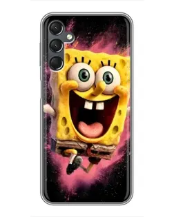 Чехол для Samsung Galaxy A25 (A256) с картинкой «Взрывной Спанч Боб»