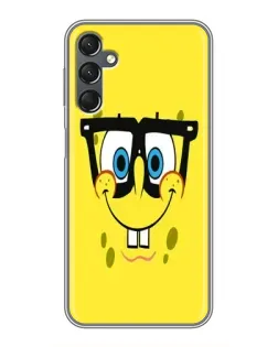 Чехол для Samsung Galaxy A25 (A256) с картинкой «Минималистичный Спанч Боб»