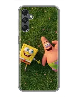 Чехол для Samsung Galaxy A25 (A256) с картинкой «Друзья на лужайке»