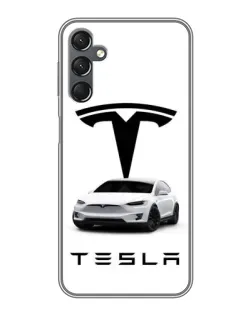 Чехол для Samsung Galaxy A25 (A256) с картинкой «Tesla White Style»