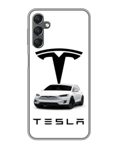 Чехол для Samsung Galaxy A25 (A256) с картинкой «Tesla White Style»