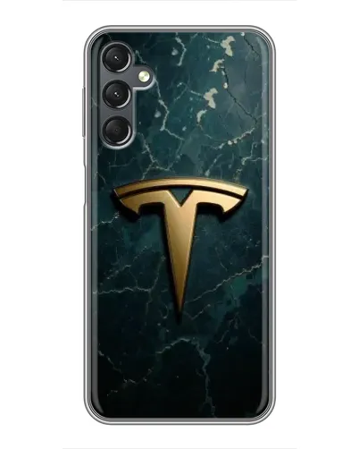 Чехол для Samsung Galaxy A25 (A256) с картинкой «Мраморная Tesla Gold»