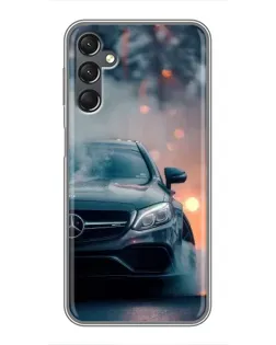 Чехол для Samsung Galaxy A25 (A256) с картинкой «Mercedes — ночной город»