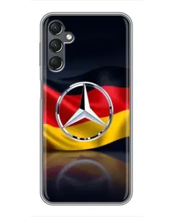 Чехол для Samsung Galaxy A25 (A256) с картинкой «Mercedes — флаг Германии»