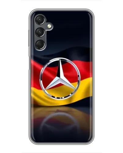 Чехол для Samsung Galaxy A25 (A256) с картинкой «Mercedes — флаг Германии» Чехол для Samsung Galaxy A25 (A256) с картинкой «Mercedes — флаг Германии»